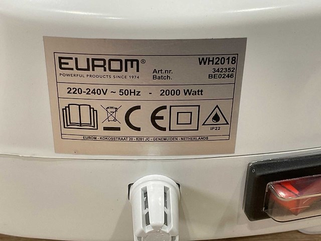 Eurom - wh2018 - keramische verwarming (5x) - afbeelding 8 van  8