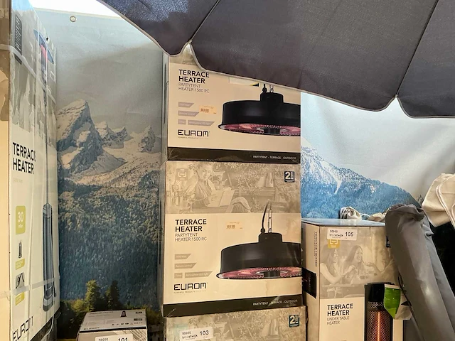 Eurom 1500 rc partytent heater (2x) - afbeelding 2 van  3