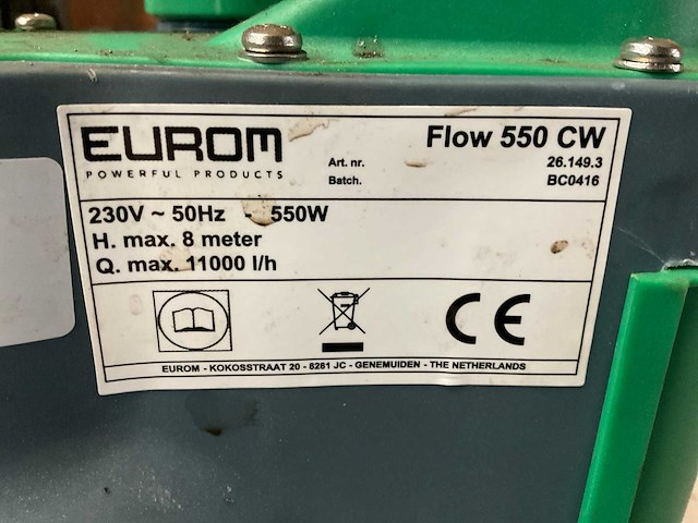 Eurom 550cw dompelpomp - afbeelding 3 van  3