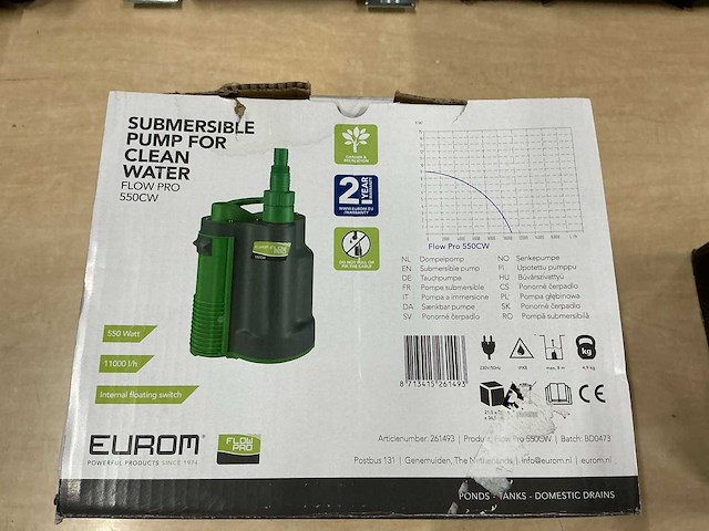 Eurom 550cw dompelpomp - afbeelding 2 van  2