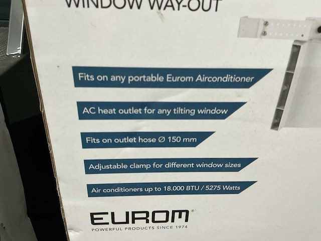 Eurom airconditioning raam uitlaatsysteem (5x) - afbeelding 3 van  4