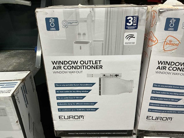 Eurom airconditioning raam uitlaatsysteem (6x) - afbeelding 1 van  4