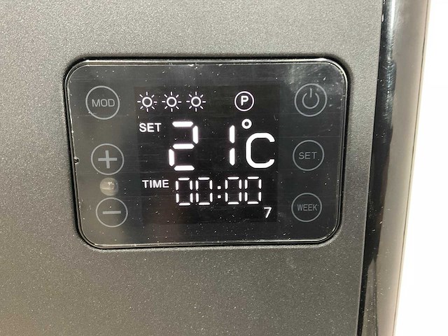 Eurom alutherm 2500 black convector verwarming - afbeelding 5 van  6