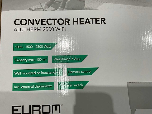 Eurom alutherm 2500 wifi elektrische verwarming - afbeelding 4 van  5