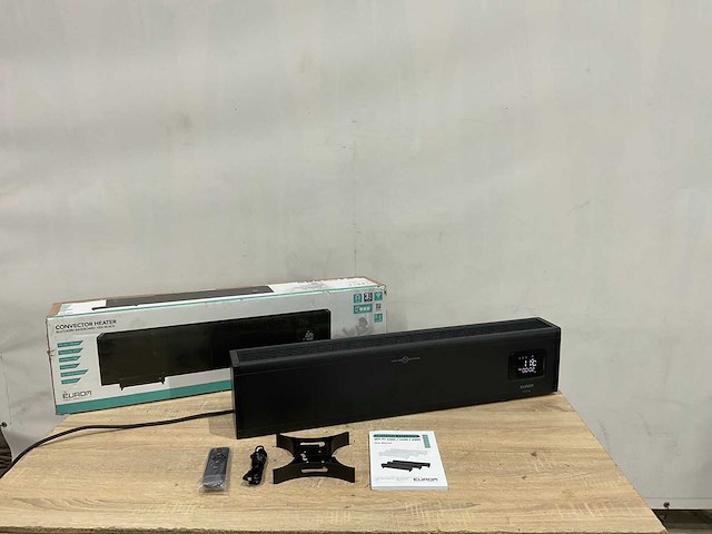 Eurom alutherm baseboard 1000 black convector verwarming - afbeelding 3 van  6