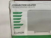 Eurom alutherm baseboard 1000 white convector verwarming - afbeelding 5 van  6