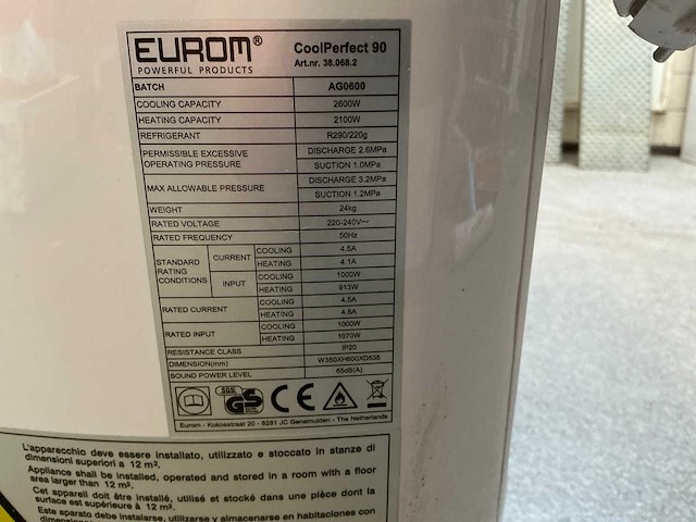 Eurom coolperfect 90 luchtbevochtiger - afbeelding 7 van  9