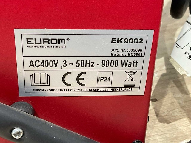 Eurom ek 9002 heater - afbeelding 8 van  8