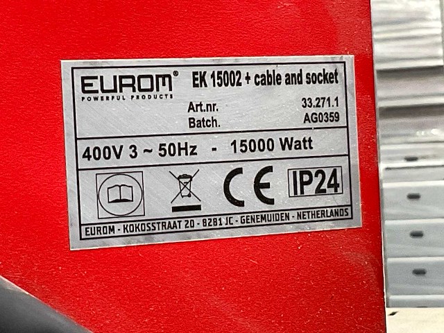 Eurom ek15002 heater - afbeelding 3 van  3