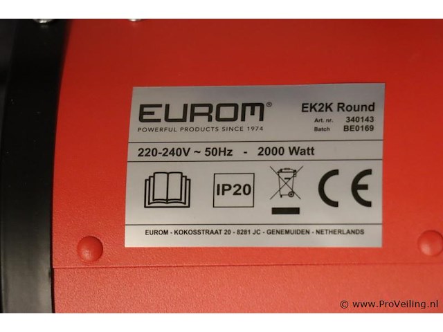 Eurom ek2k werkplaatskachel round 340143 - afbeelding 3 van  3
