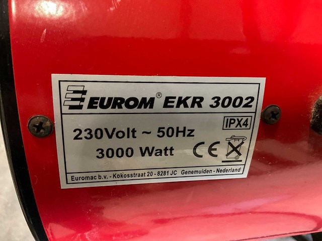 Eurom ekr 3002 heater - afbeelding 6 van  6