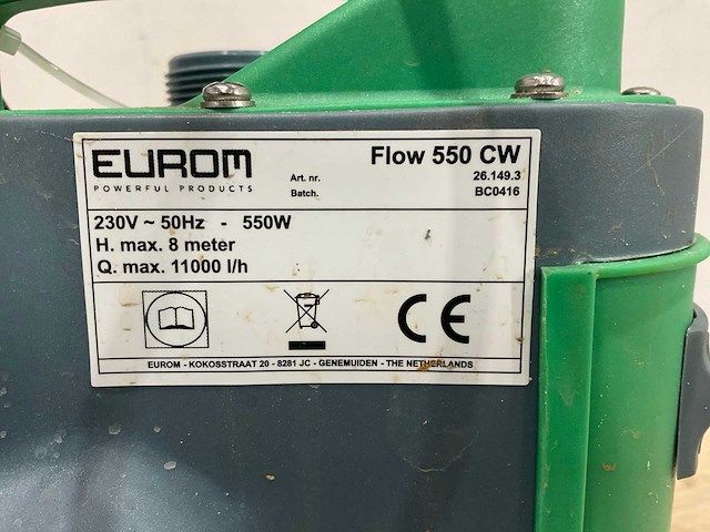 Eurom flow 550 cw dompelpomp - afbeelding 6 van  6