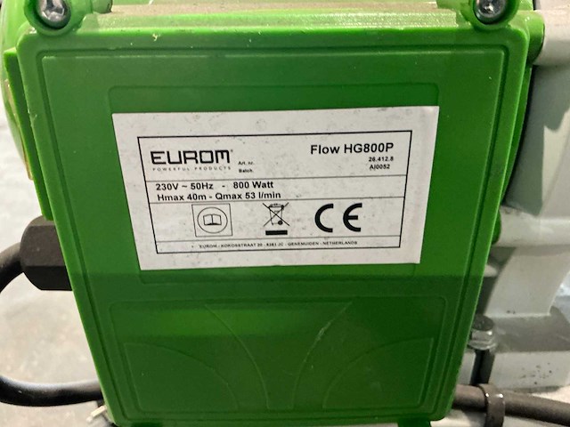 Eurom hg800p hydrofoorpomp - afbeelding 6 van  6