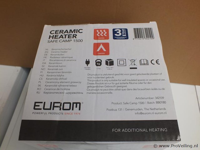 Eurom keramische verwarming - afbeelding 2 van  2