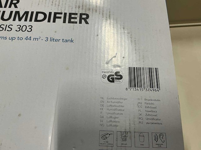 Eurom oasis 303 air humidifier - afbeelding 2 van  2