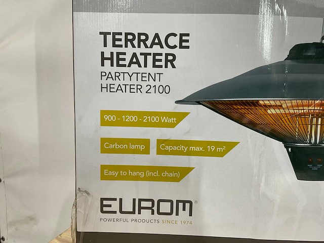 Eurom party tent heater 2100 terras verwarming (2x) - afbeelding 3 van  8