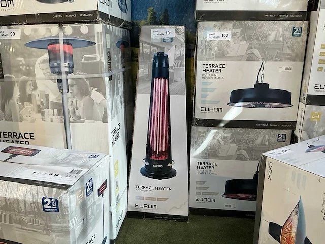 Eurom q-tower 1200 terras heater - afbeelding 2 van  3
