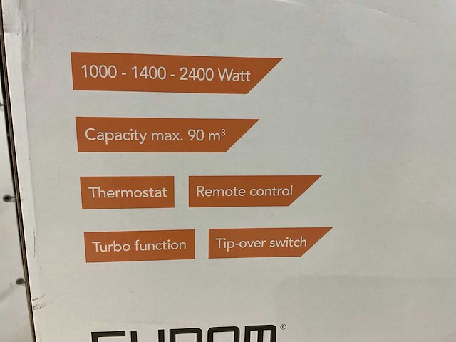 Eurom safe-t-convect 2400 elektrische verwarming - afbeelding 5 van  7