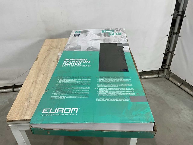 Eurom sani 1000 wifi black infrarood paneel - afbeelding 5 van  8