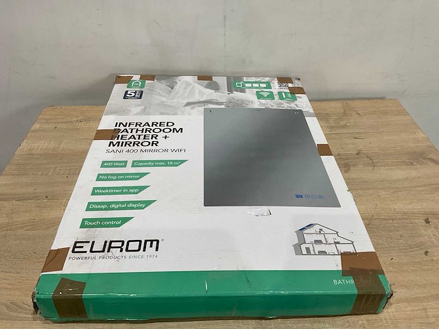Eurom sani 400 mirror wifi badkamer spiegel met verwarming - afbeelding 6 van  8