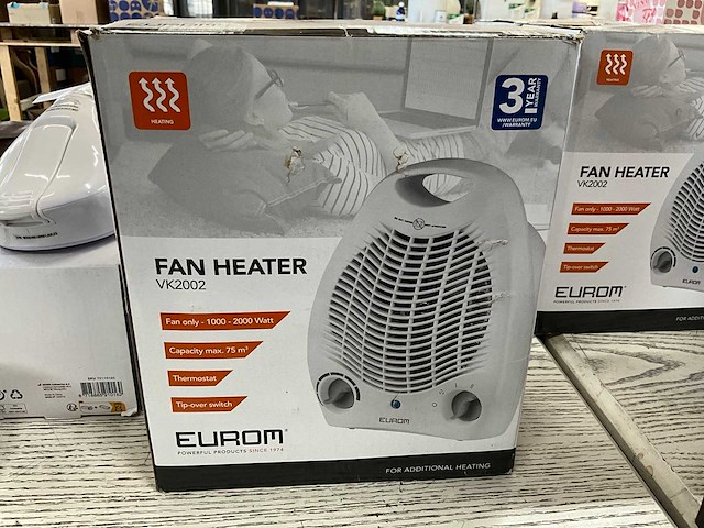 Eurom vk2002 heater (2x) - afbeelding 1 van  2