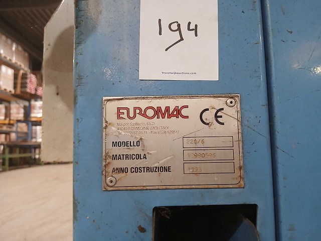 Euromac - 1996 - 220/6 - uithoekschaar - afbeelding 5 van  5