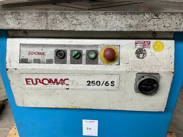 Euromac 250/6s uithoekschaar - afbeelding 10 van  10