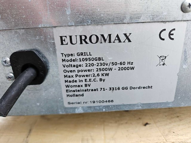 Euromax - grill - oven - afbeelding 5 van  5