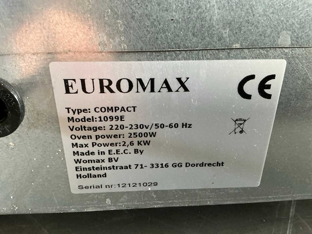 Euromax compact 1099e oven - afbeelding 7 van  7