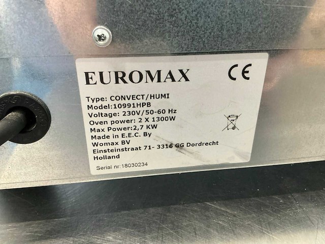Euromax convect/humi oven - afbeelding 6 van  6