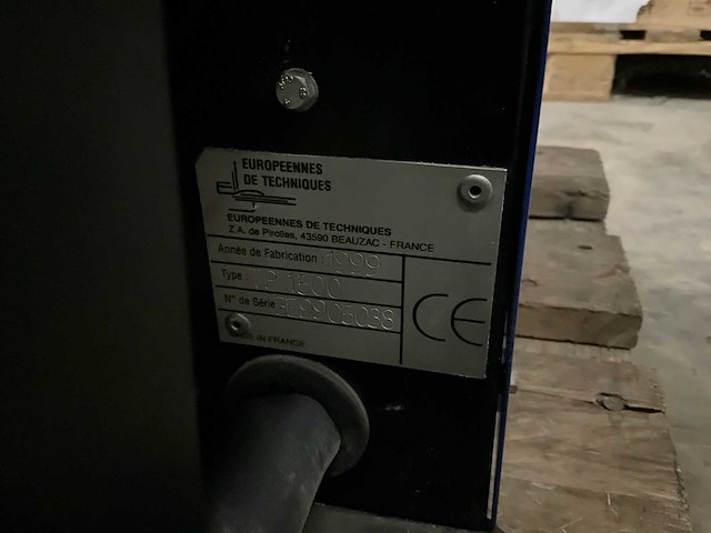 Europeennes de techniques tiger process tp1500 draadvoerder - afbeelding 7 van  8