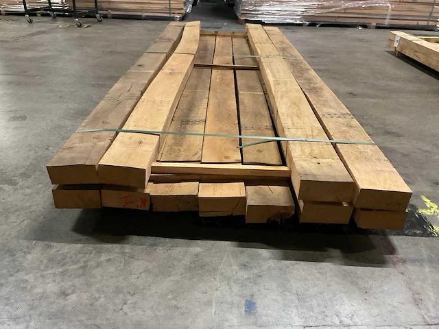 Europees eiken balk 70x150 mm (11x) - afbeelding 4 van  5