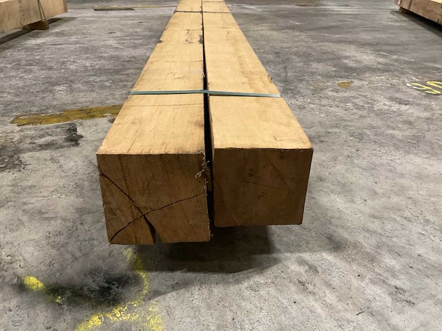 Europees eiken balken 150x150 mm (2x) - afbeelding 4 van  5