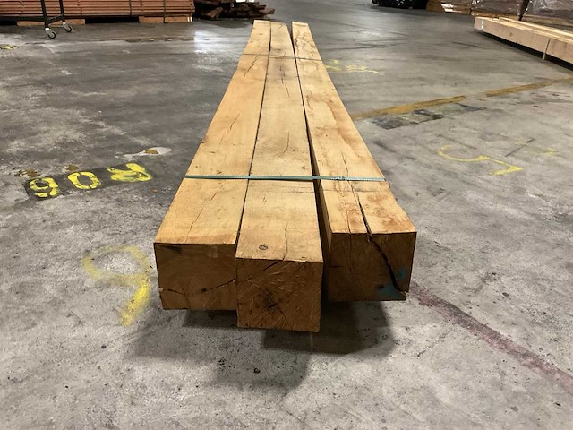 Europees eiken balken 150x150 mm (3x) - afbeelding 4 van  5