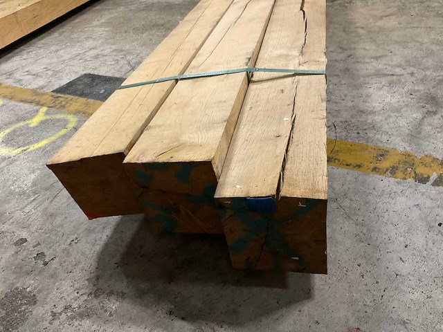 Europees eiken balken 150x150 mm (3x) - afbeelding 2 van  2