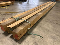 Europees eiken balken 150x150 mm (4x) - afbeelding 2 van  4