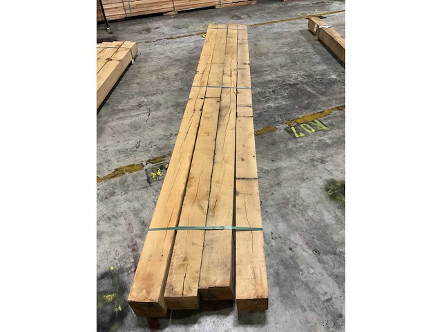 Europees eiken balken 150x150 mm (4x) - afbeelding 5 van  5