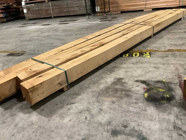 Europees eiken balken 150x150 mm (4x) - afbeelding 3 van  5