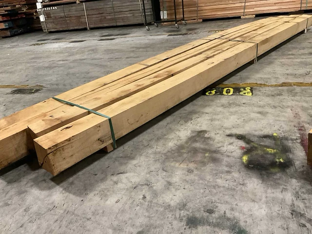 Europees eiken balken 150x150 mm (4x) - afbeelding 3 van  5