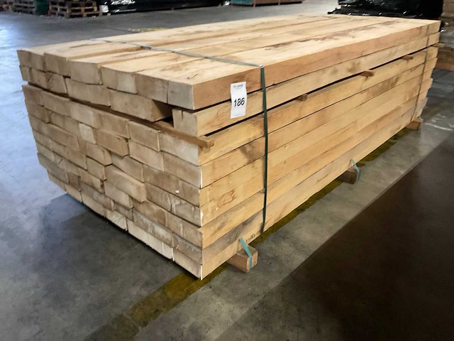 Europees eiken balken 65 mm ca. 1,329 m³ - afbeelding 1 van  3