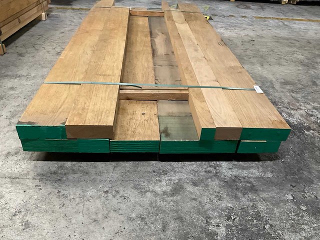 Europees eiken balken geschaafd 60 mm ca. 0,235 m³ - afbeelding 2 van  5