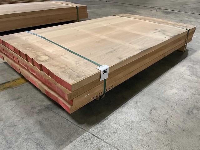 Europees eiken panelen voorgeschuurd 40 mm (4x) - afbeelding 1 van  4