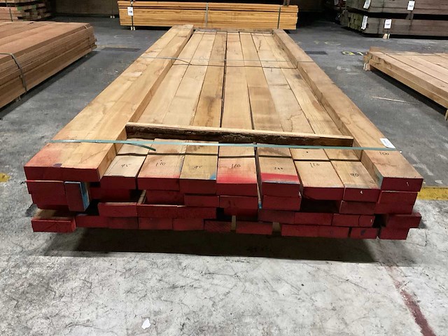 Europees eiken planken 40 mm ca. 0,493 m³ - afbeelding 2 van  3