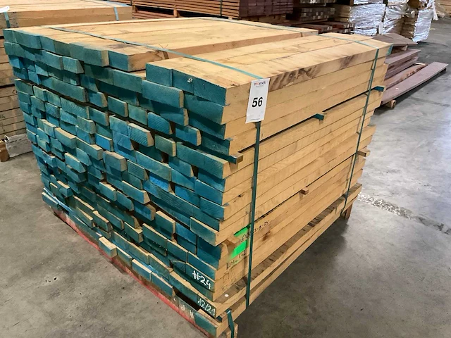 Europees eiken planken 40 mm ca. 0,652 m³ - afbeelding 1 van  4