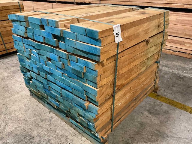 Europees eiken planken 40 mm ca. 0,701 m³ - afbeelding 1 van  4