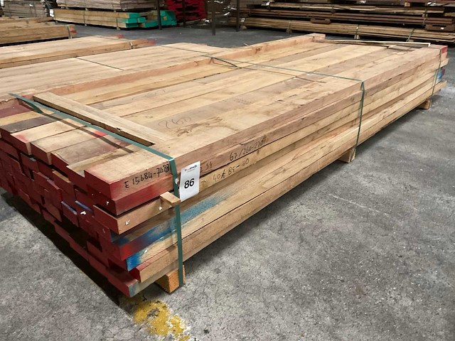 Europees eiken planken 40 mm ca. 0,707 m³ - afbeelding 1 van  5