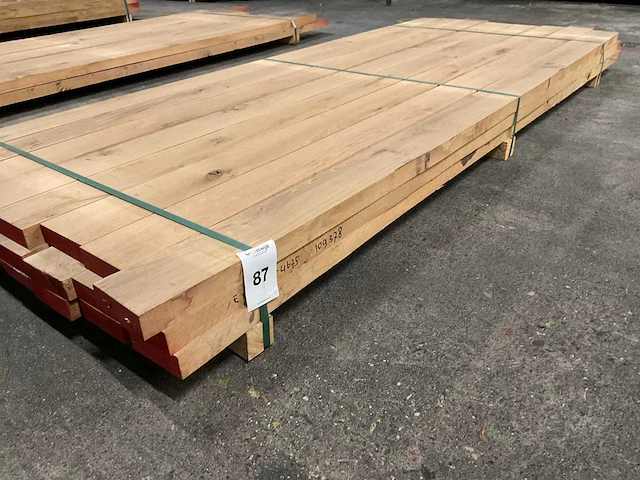 Europees eiken planken 40 mm geschaafd (24x) - afbeelding 1 van  5