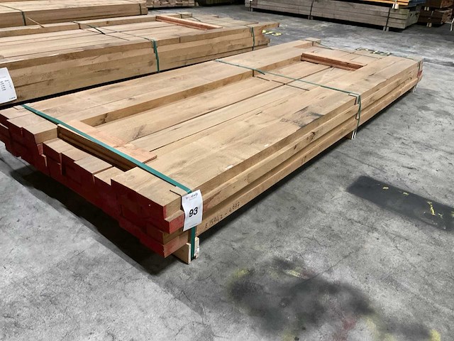 Europees eiken planken 40 mm geschaafd ca. 0,296 m³ - afbeelding 1 van  5