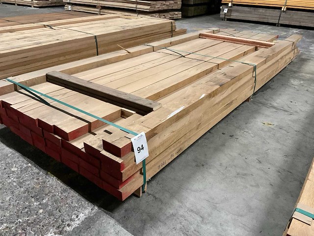 Europees eiken planken 40 mm geschaafd ca. 0,428 m³ - afbeelding 1 van  4