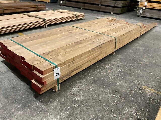 Europees eiken planken 40 mm geschaafd ca. 0,458 m³ - afbeelding 1 van  4